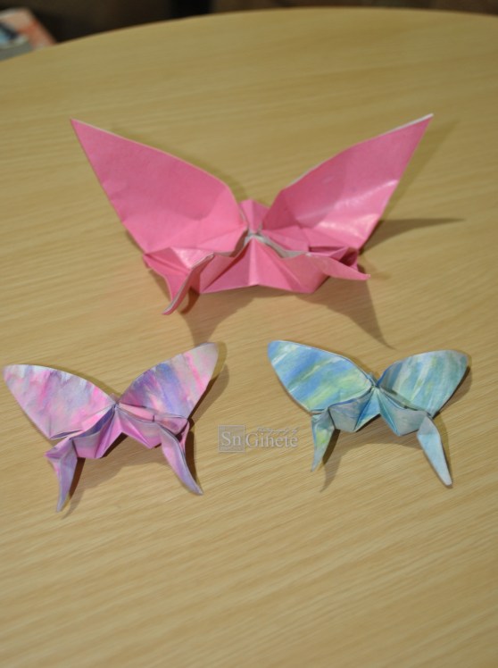 Butterfly Origami by my sister Ate Abeden