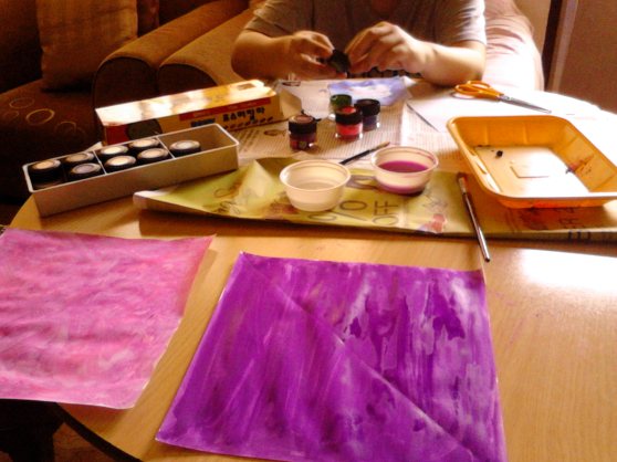 White paper and Poster Color