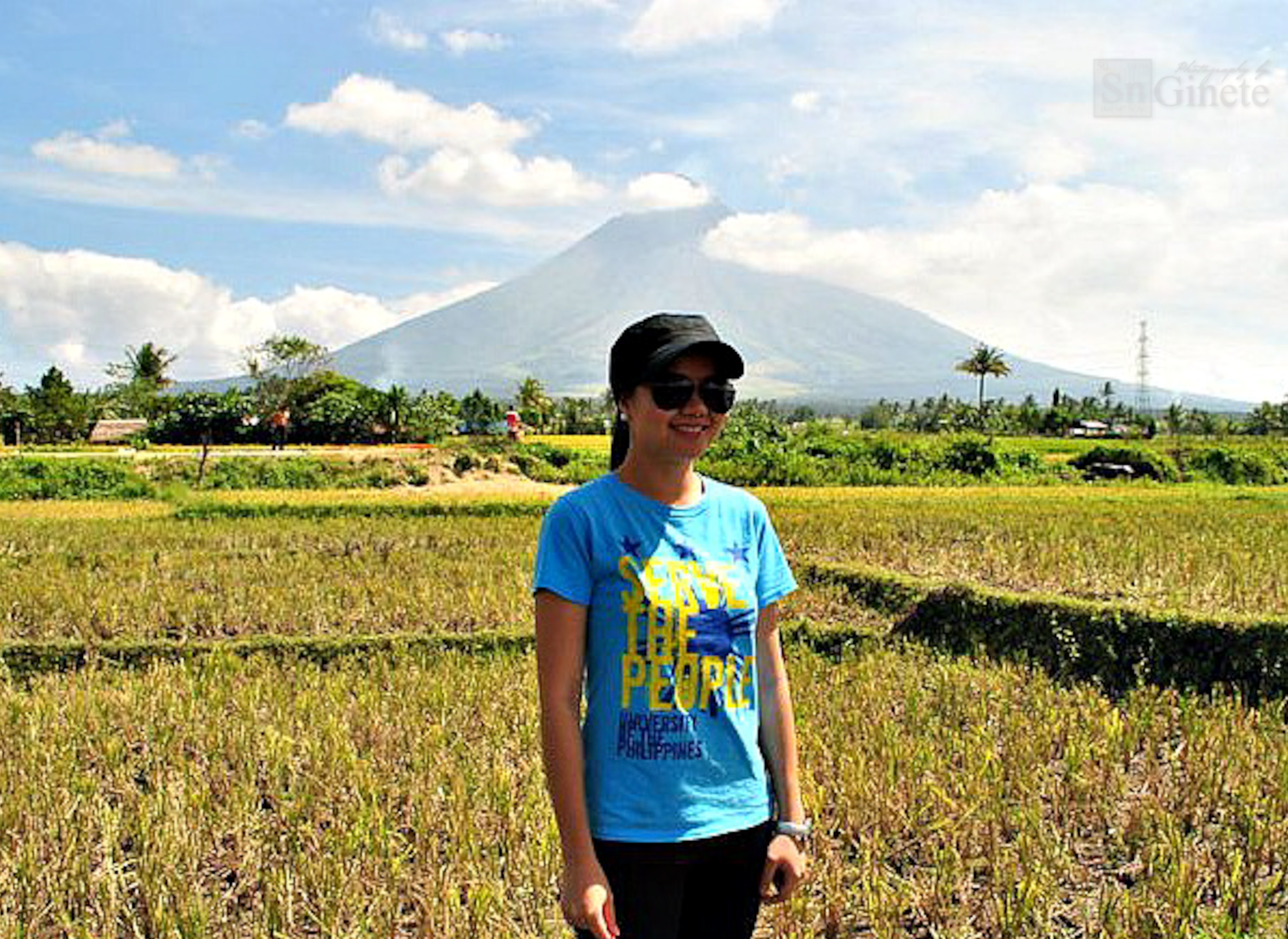 The majestic Mt. Mayon and I.