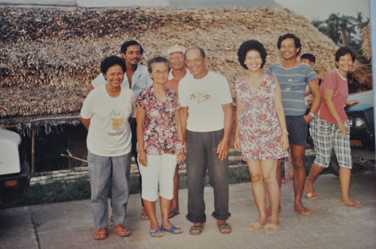 CIRCA 1980s: My mom, aunts, uncles along with my grandparents.