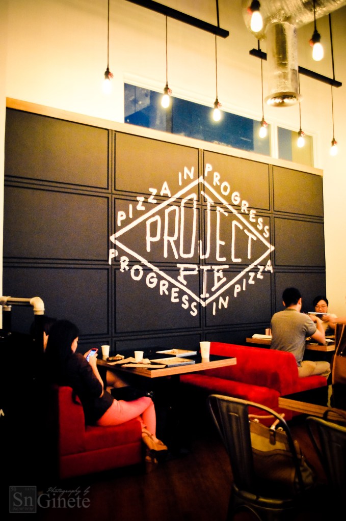 The cozy, red sofas/benches.