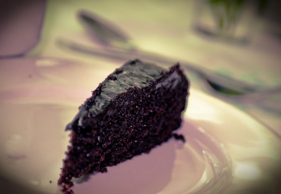 Homemade choco cake.
