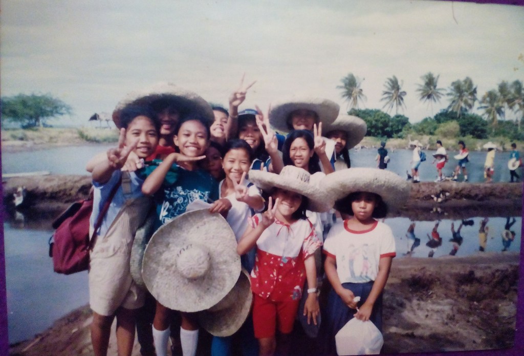 Loving my childhood because of Girl Scout Camping. This was during our hiking and swimming at Obou Falls.
