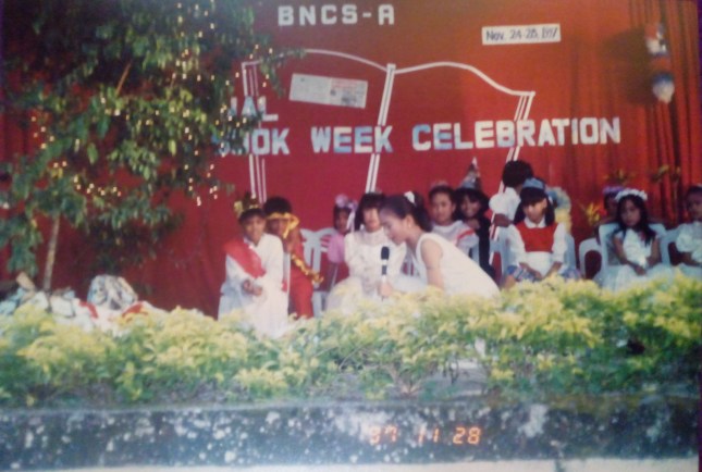 School play during my last year in grade school and played the role Thisbe in the Greek story 